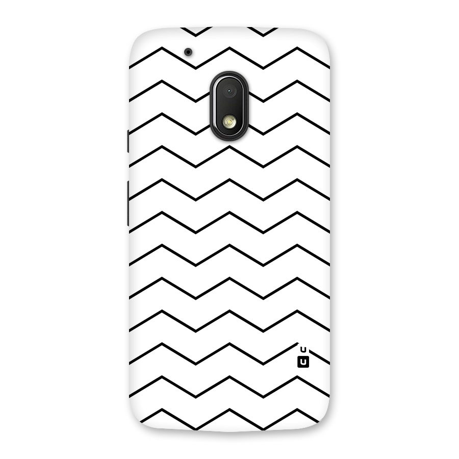 ZigZag Simple Classic Lines Back Case for Moto G4 Play