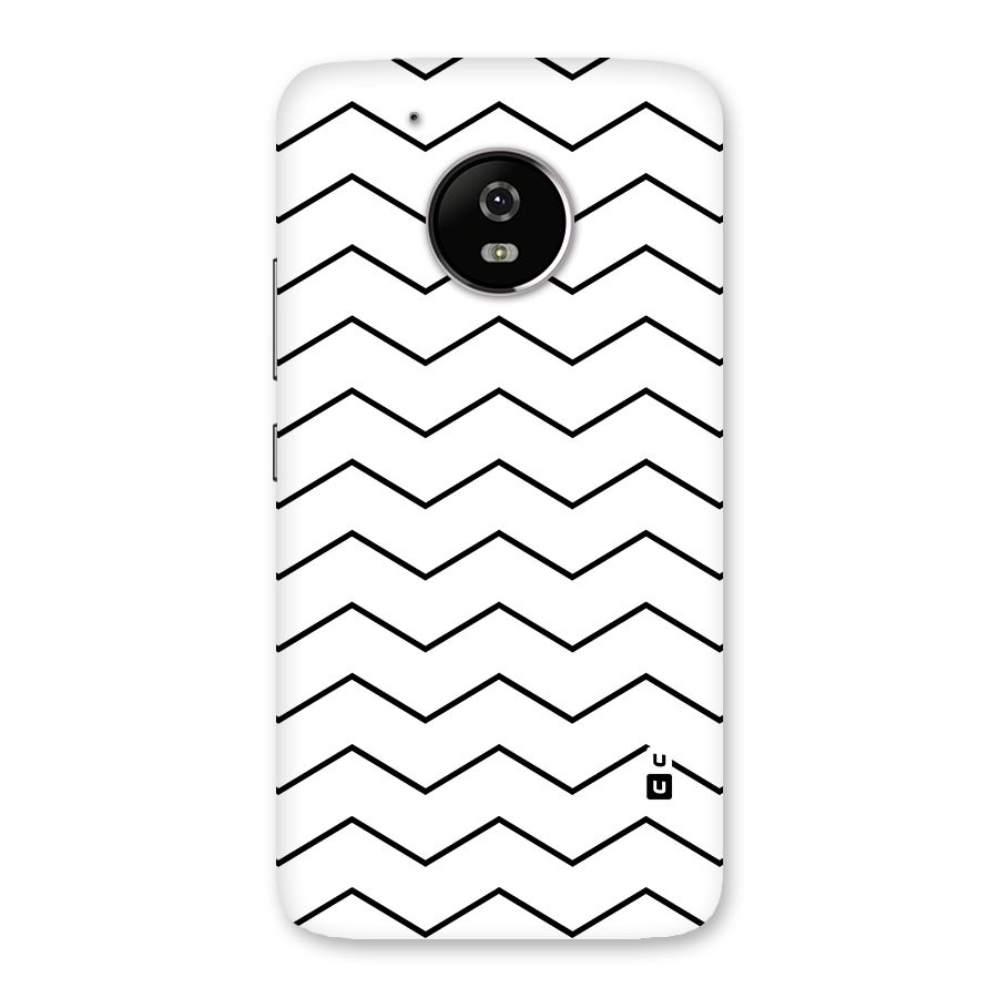 ZigZag Simple Classic Lines Back Case for Moto G5