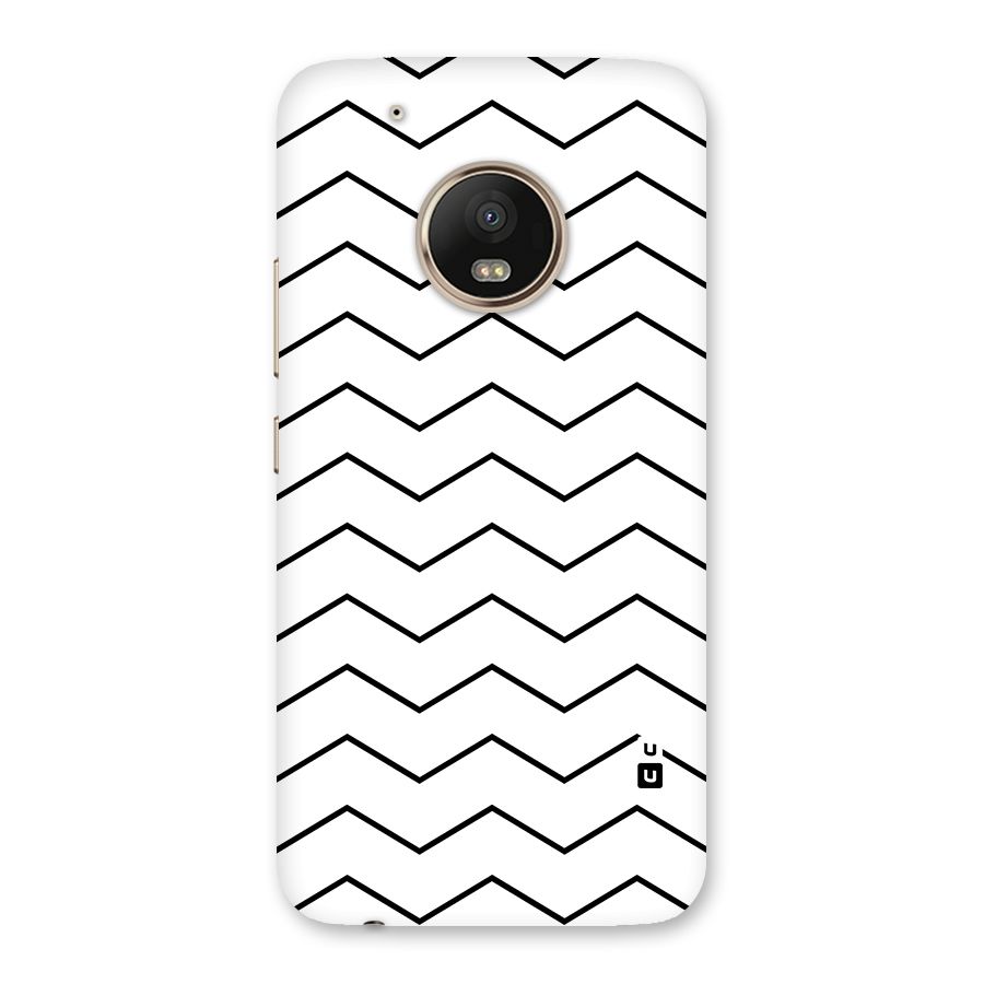 ZigZag Simple Classic Lines Back Case for Moto G5 Plus