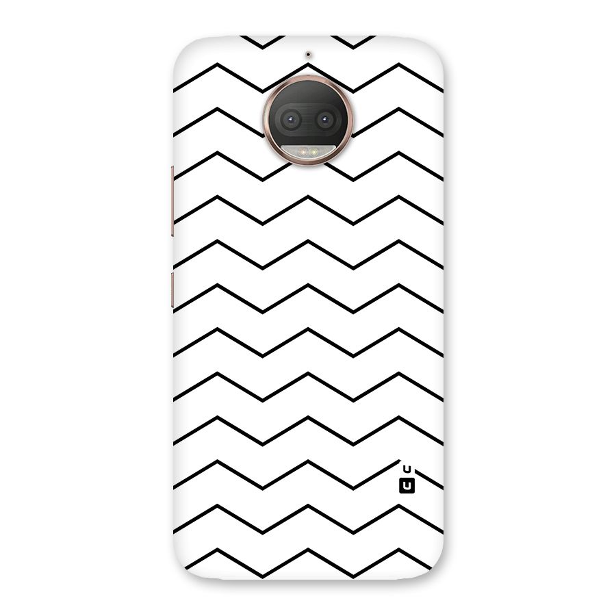 ZigZag Simple Classic Lines Back Case for Moto G5s Plus