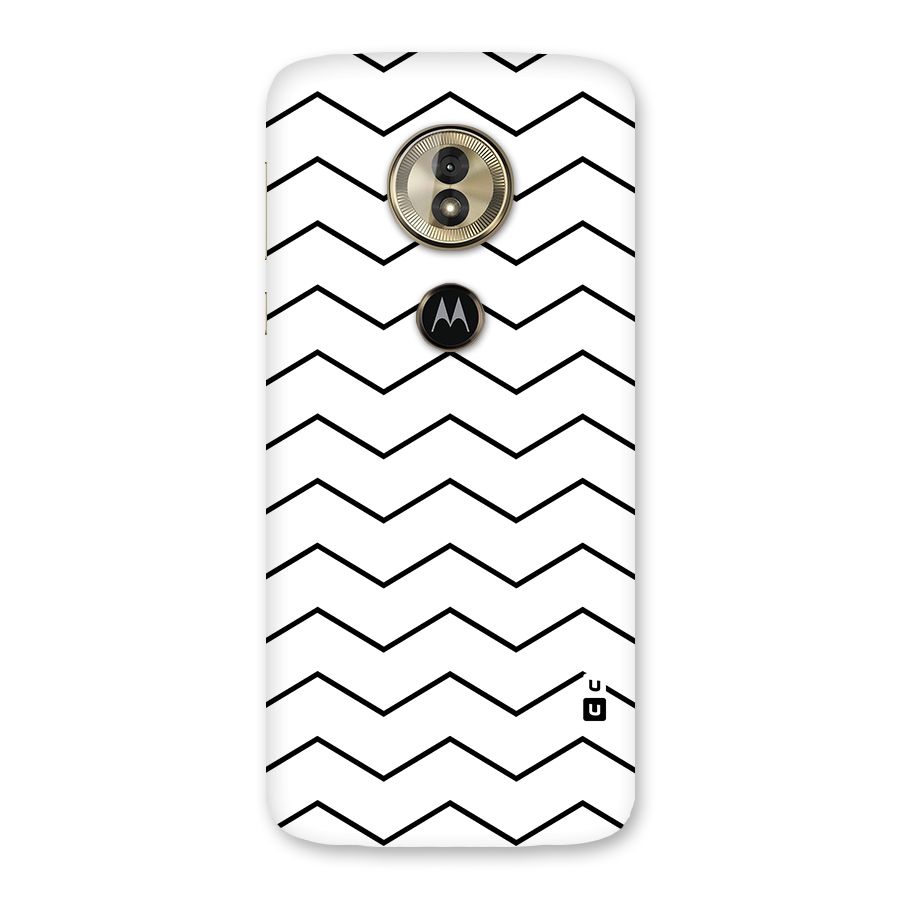 ZigZag Simple Classic Lines Back Case for Moto G6 Play