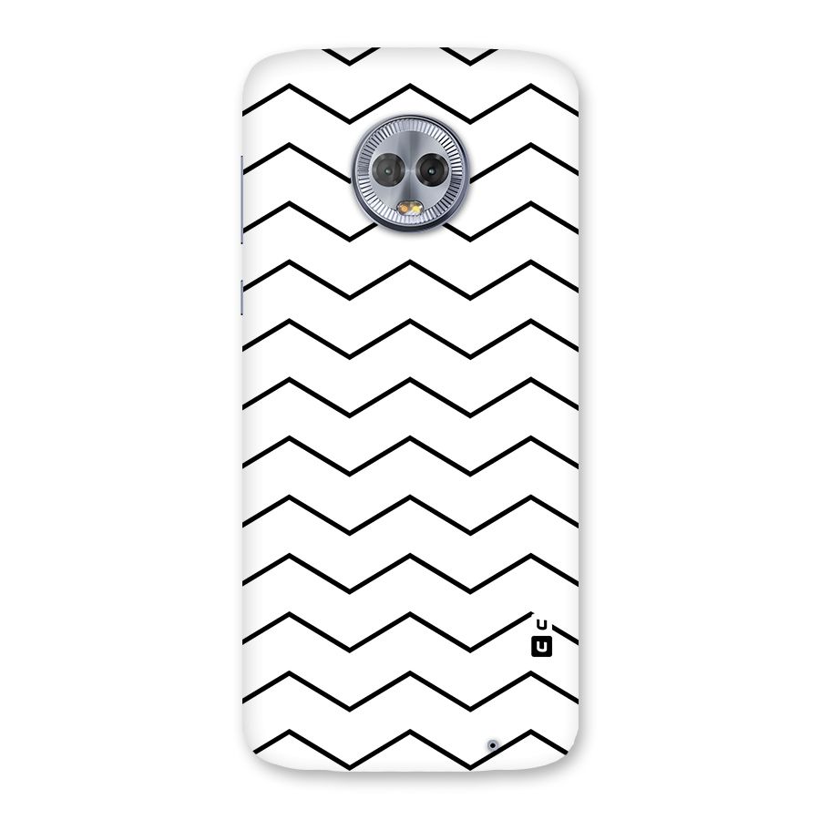 ZigZag Simple Classic Lines Back Case for Moto G6 Plus