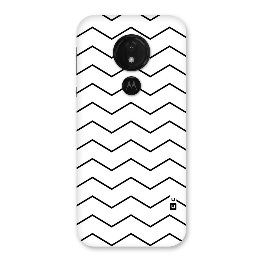 ZigZag Simple Classic Lines Back Case for Moto G7 Power