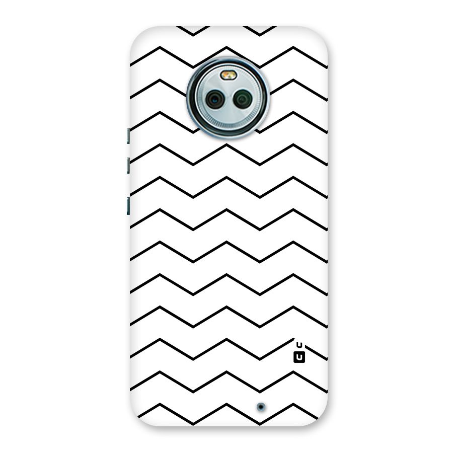 ZigZag Simple Classic Lines Back Case for Moto X4