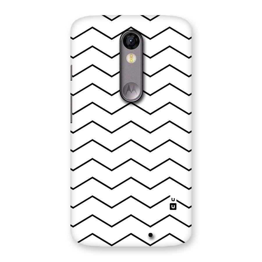 ZigZag Simple Classic Lines Back Case for Moto X Force