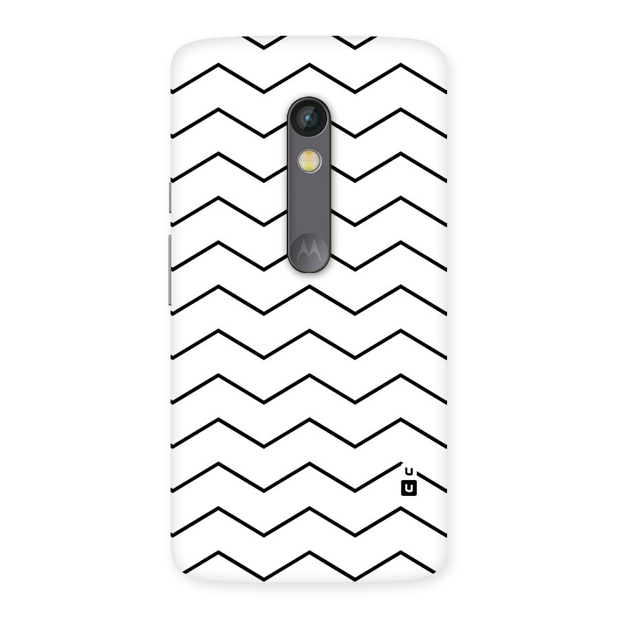 ZigZag Simple Classic Lines Back Case for Moto X Play