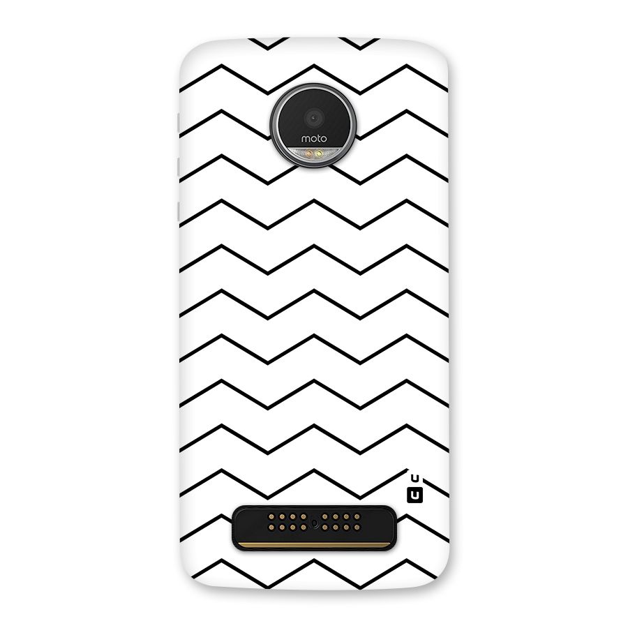 ZigZag Simple Classic Lines Back Case for Moto Z Play