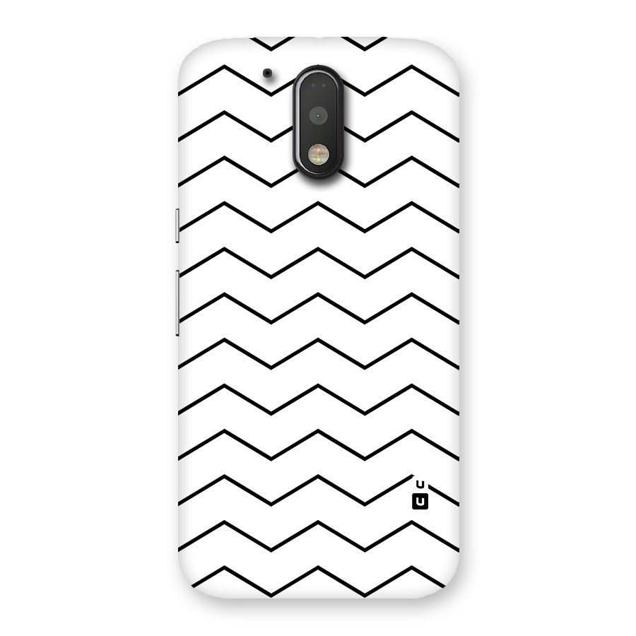 ZigZag Simple Classic Lines Back Case for Motorola Moto G4