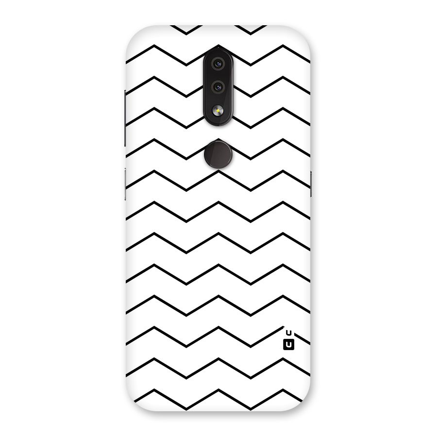 ZigZag Simple Classic Lines Back Case for Nokia 4.2