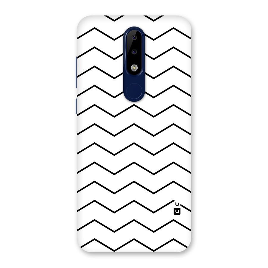 ZigZag Simple Classic Lines Back Case for Nokia 5.1 Plus