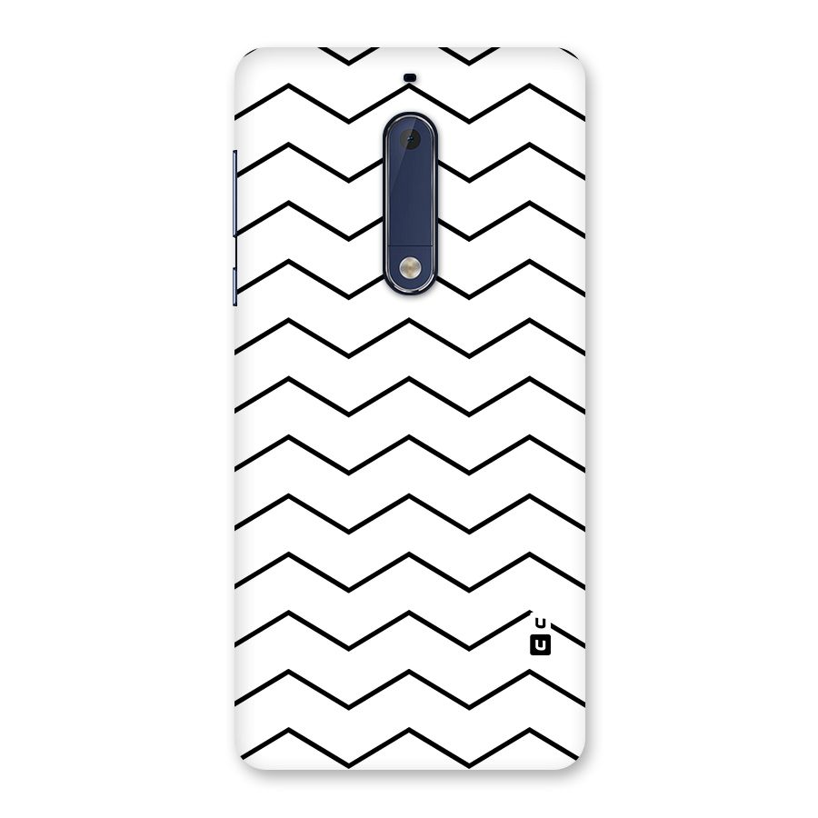 ZigZag Simple Classic Lines Back Case for Nokia 5