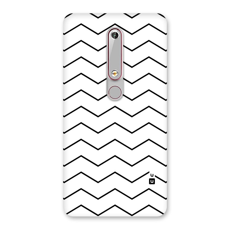 ZigZag Simple Classic Lines Back Case for Nokia 6.1