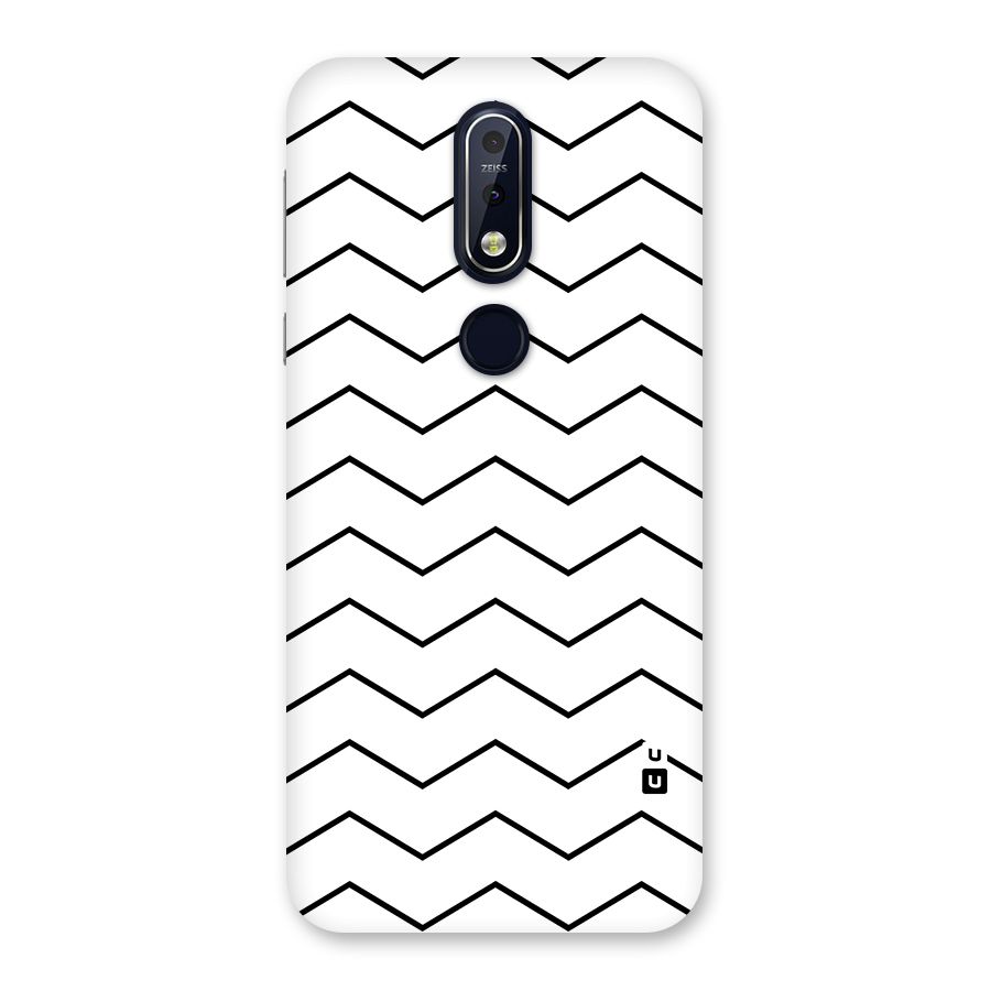 ZigZag Simple Classic Lines Back Case for Nokia 7.1