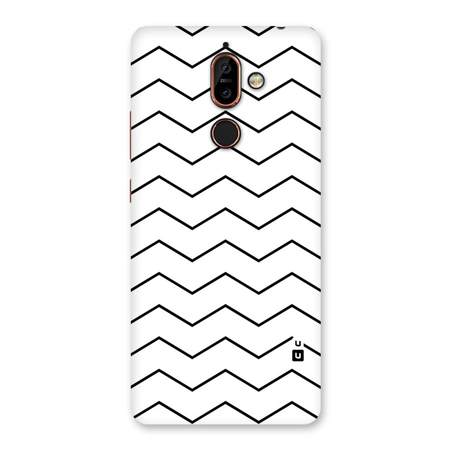 ZigZag Simple Classic Lines Back Case for Nokia 7 Plus