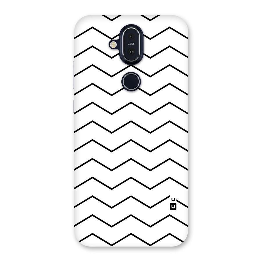 ZigZag Simple Classic Lines Back Case for Nokia 8.1