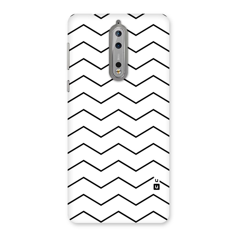 ZigZag Simple Classic Lines Back Case for Nokia 8