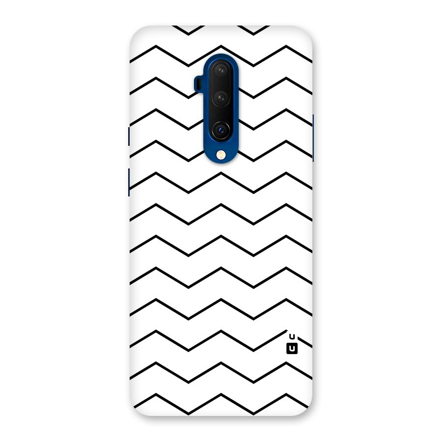 ZigZag Simple Classic Lines Glass Back Case for OnePlus 7T Pro