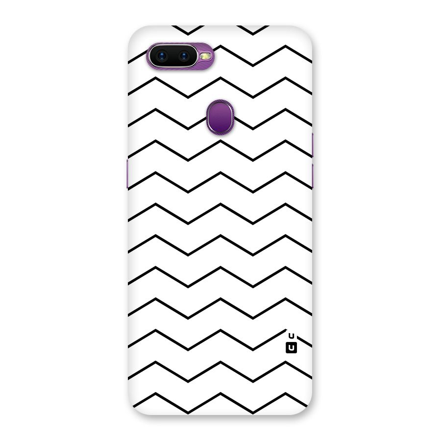 ZigZag Simple Classic Lines Back Case for Oppo F9