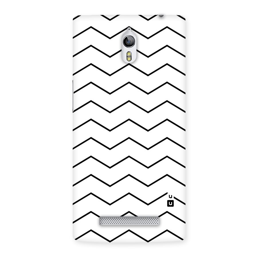 ZigZag Simple Classic Lines Back Case for Oppo Find 7
