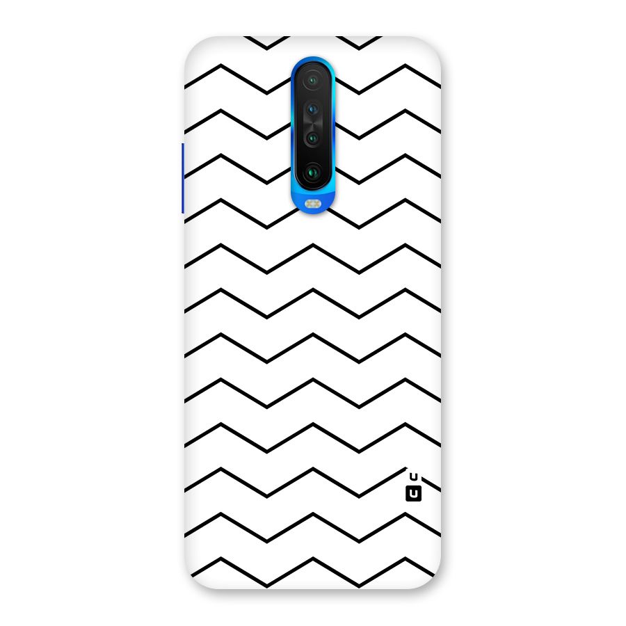 ZigZag Simple Classic Lines Back Case for Poco X2