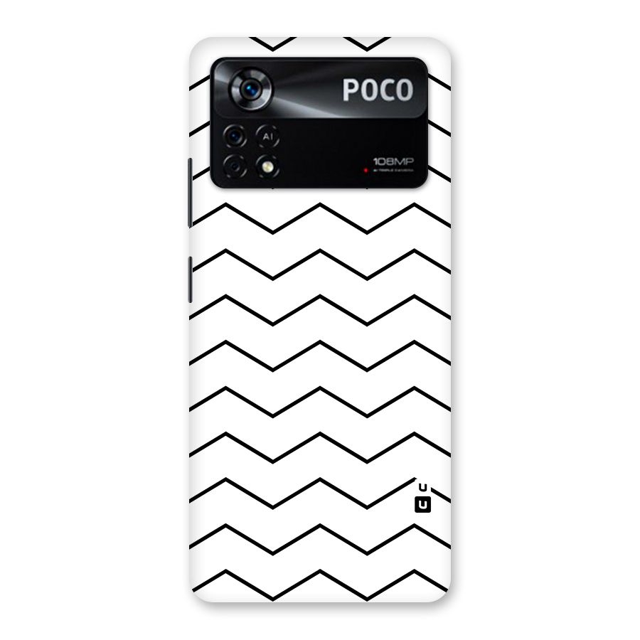 ZigZag Simple Classic Lines Back Case for Poco X4 Pro 5G