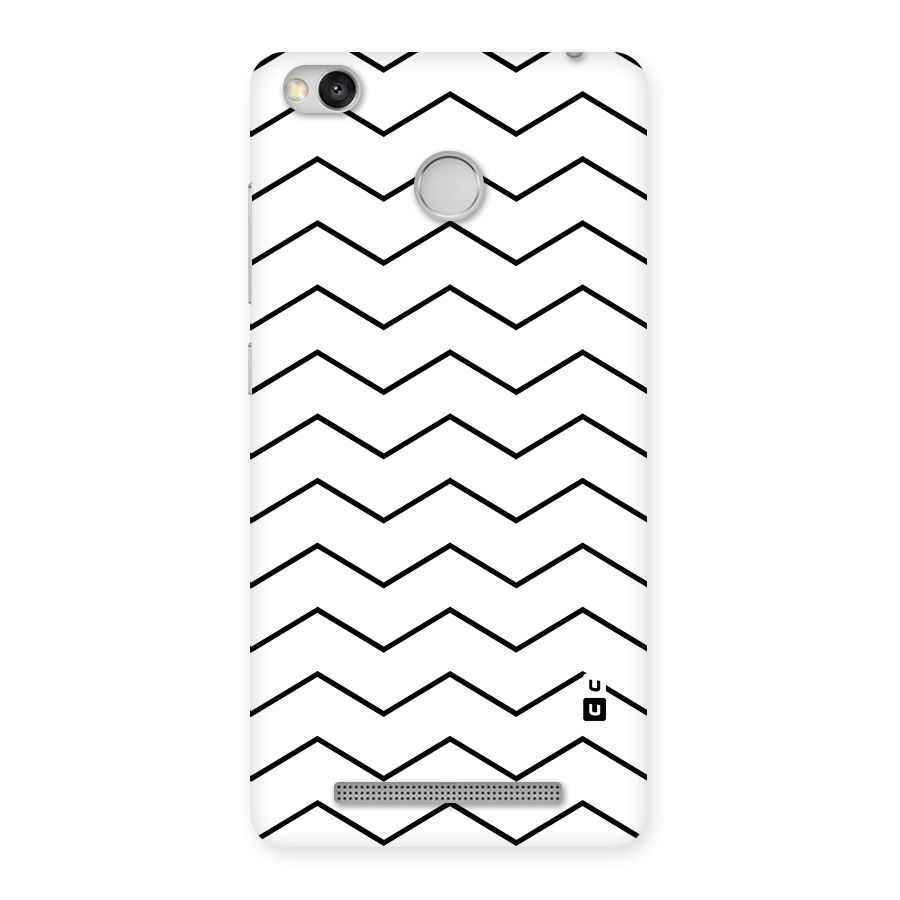 ZigZag Simple Classic Lines Back Case for Redmi 3S Prime