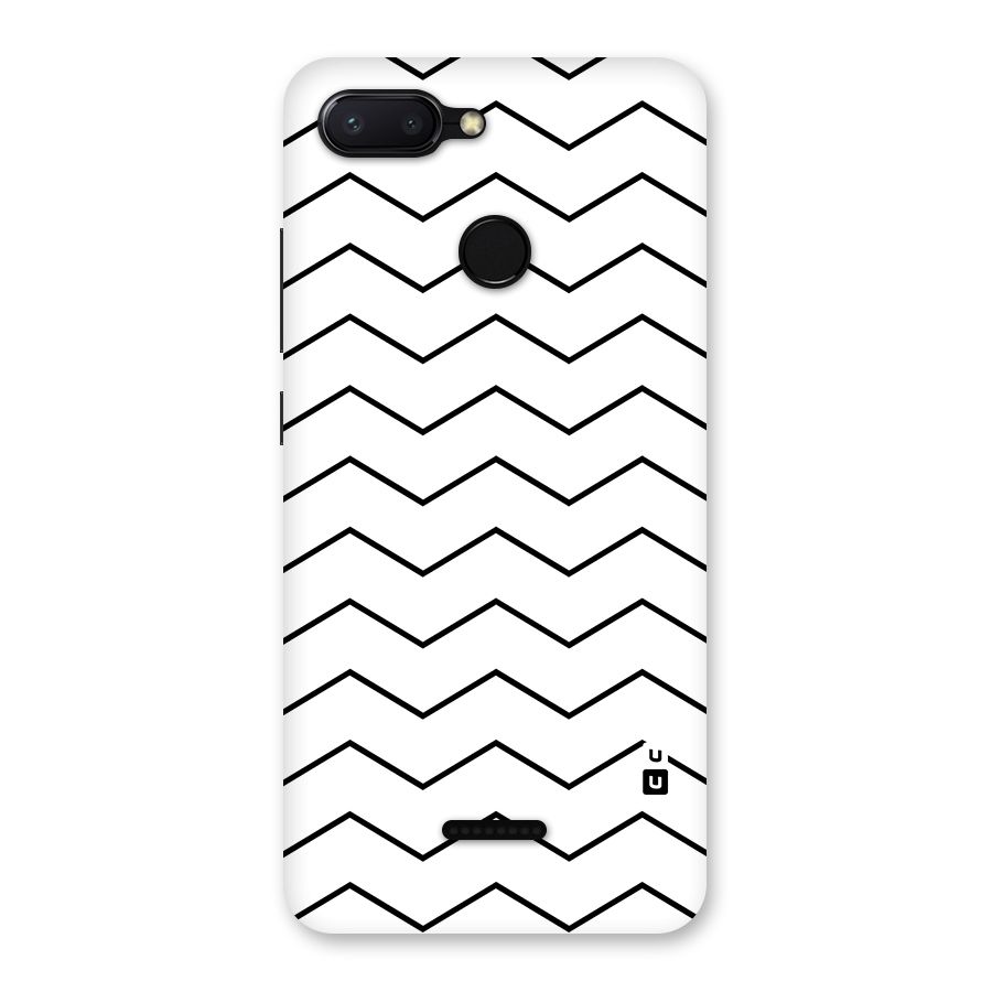 ZigZag Simple Classic Lines Back Case for Redmi 6