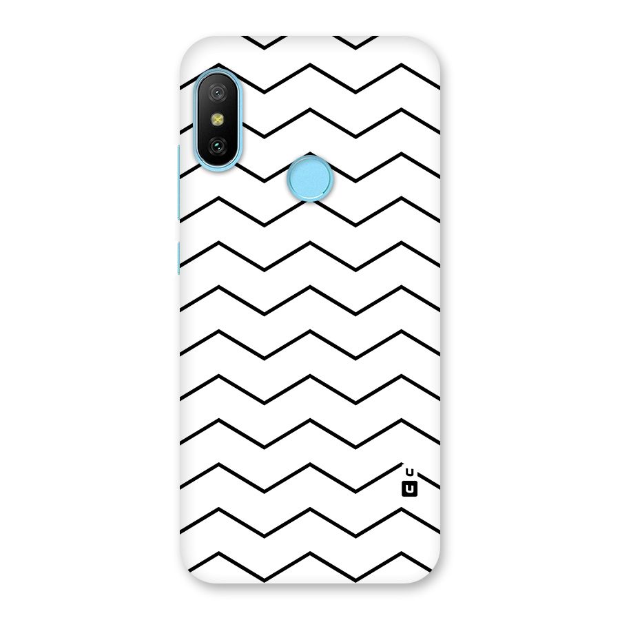 ZigZag Simple Classic Lines Back Case for Redmi 6 Pro