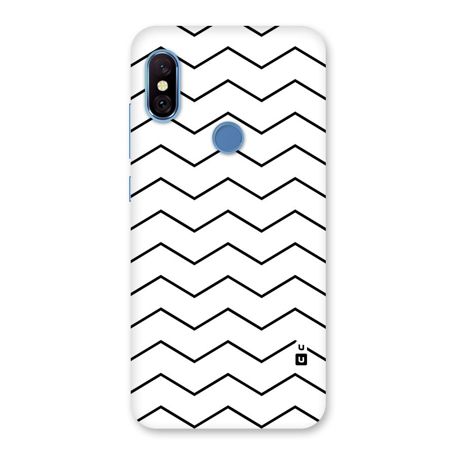 ZigZag Simple Classic Lines Back Case for Redmi Note 6 Pro