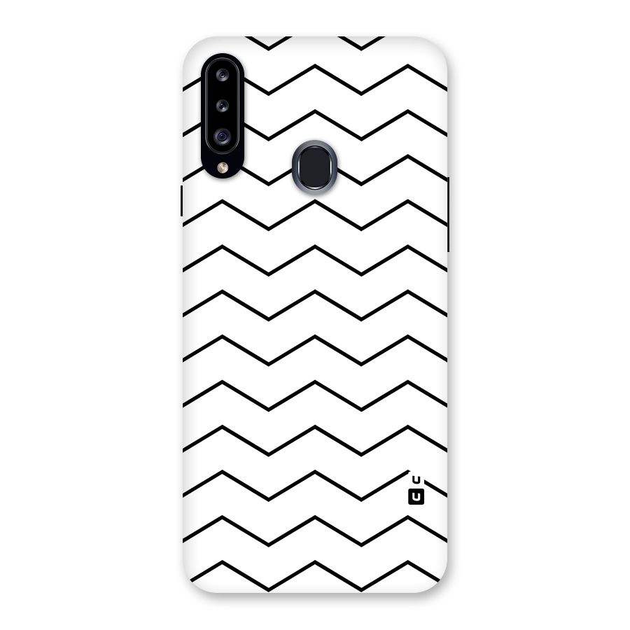 ZigZag Simple Classic Lines Back Case for Samsung Galaxy A20s