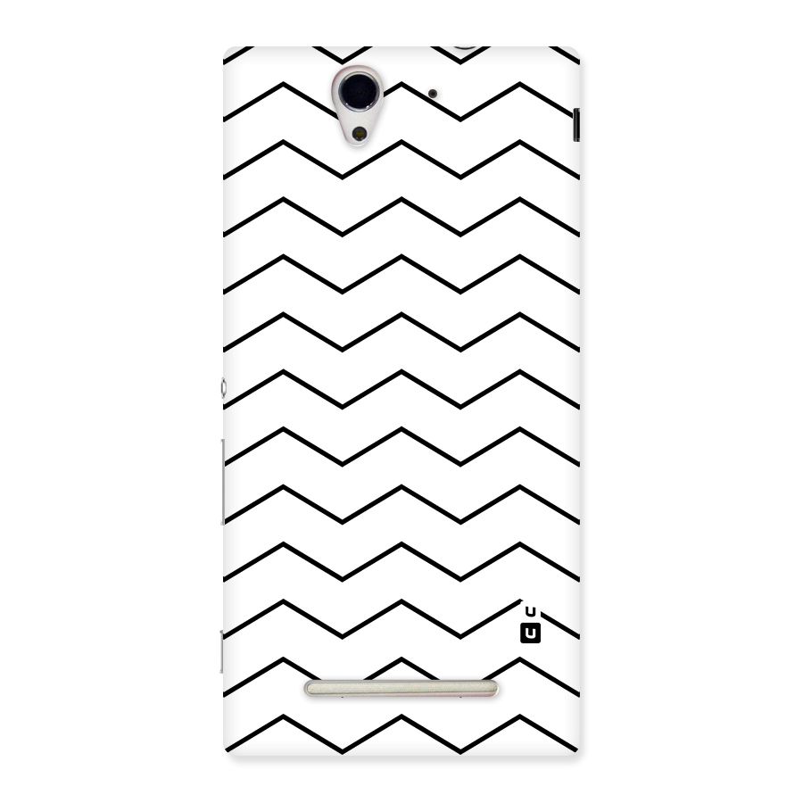 ZigZag Simple Classic Lines Back Case for Sony Xperia C3
