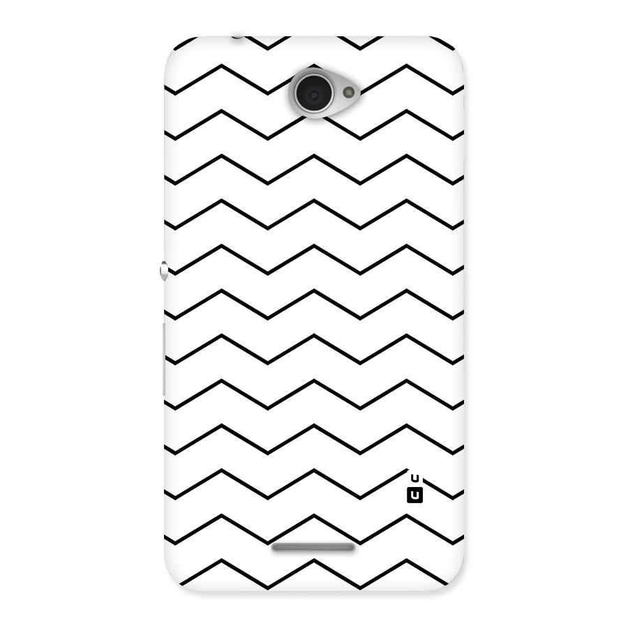 ZigZag Simple Classic Lines Back Case for Sony Xperia E4