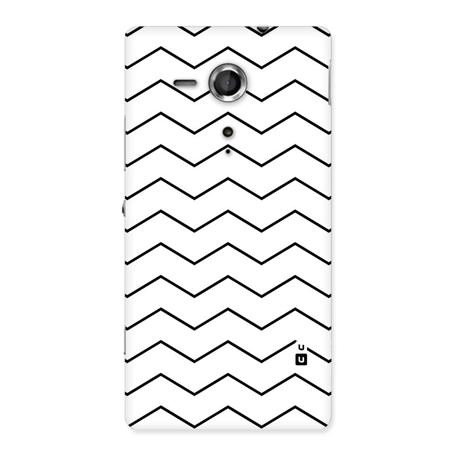 ZigZag Simple Classic Lines Back Case for Sony Xperia SP