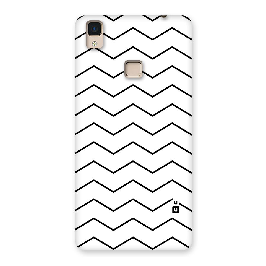ZigZag Simple Classic Lines Back Case for V3 Max
