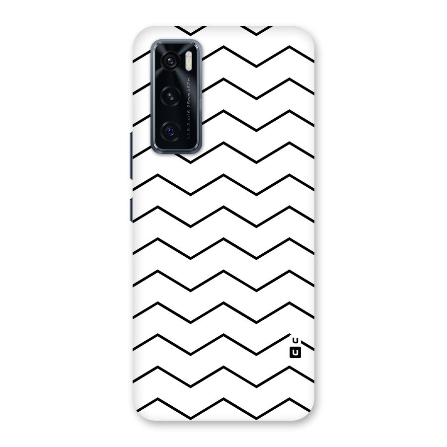 ZigZag Simple Classic Lines Back Case for Vivo V20 SE