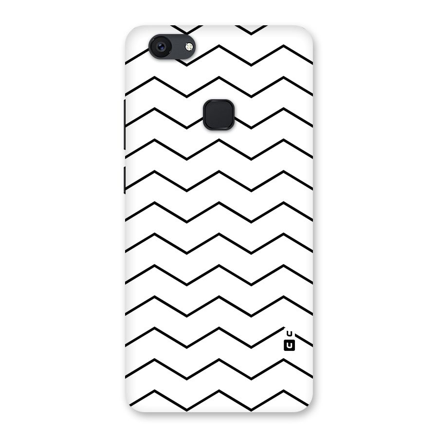 ZigZag Simple Classic Lines Back Case for Vivo V7 Plus