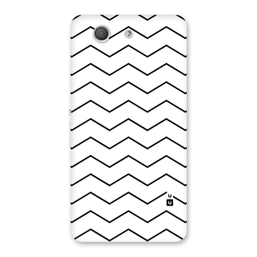 ZigZag Simple Classic Lines Back Case for Xperia Z3 Compact