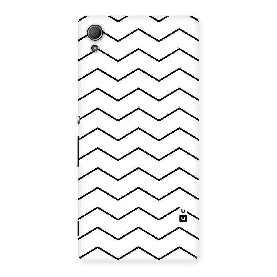 ZigZag Simple Classic Lines Back Case for Xperia Z3 Plus