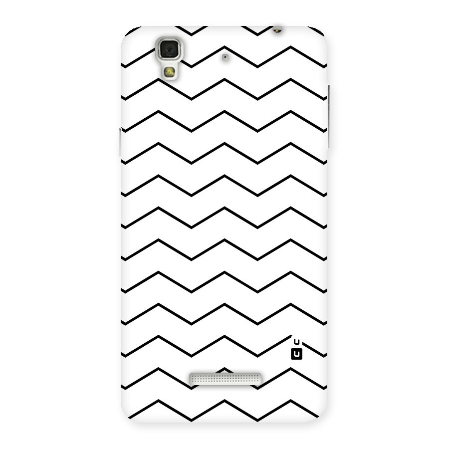 ZigZag Simple Classic Lines Back Case for YU Yureka Plus