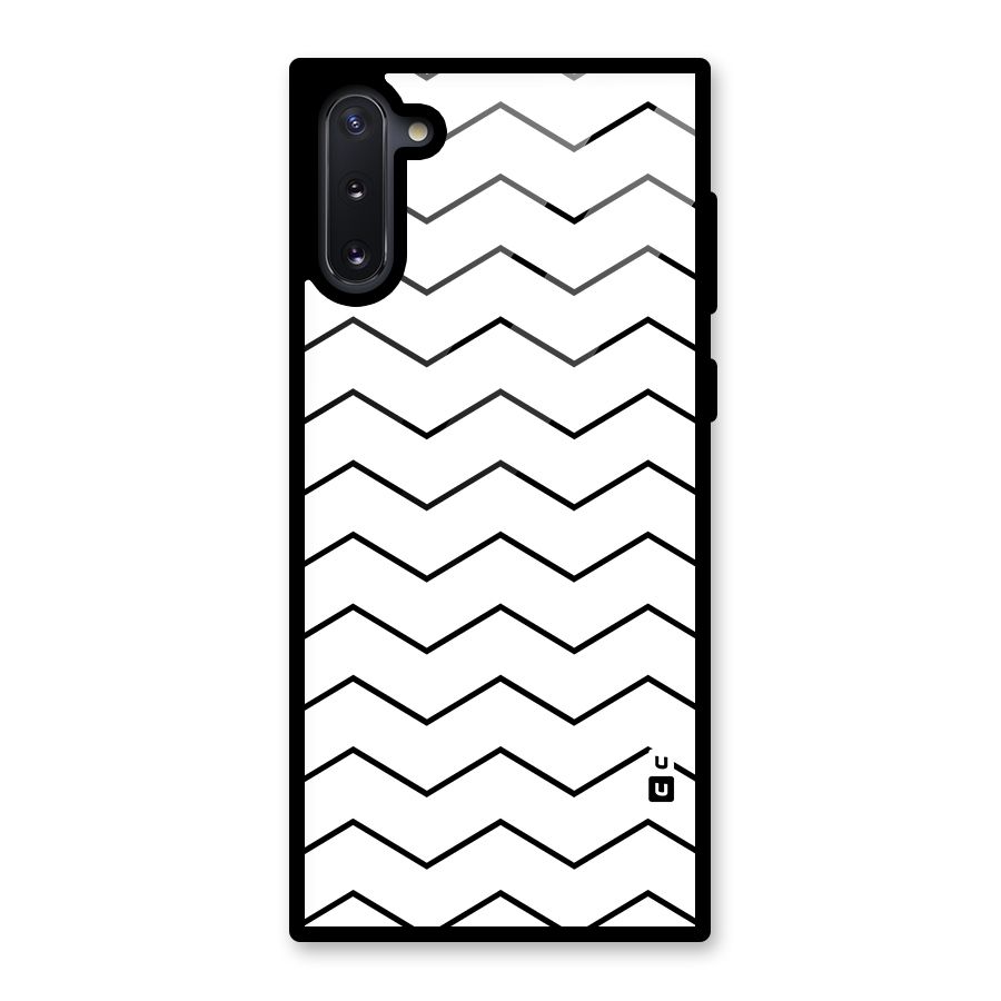 ZigZag Simple Classic Lines Glass Back Case for Galaxy Note 10