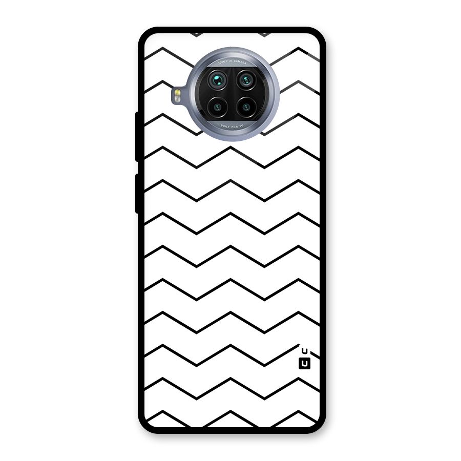 ZigZag Simple Classic Lines Glass Back Case for Mi 10i