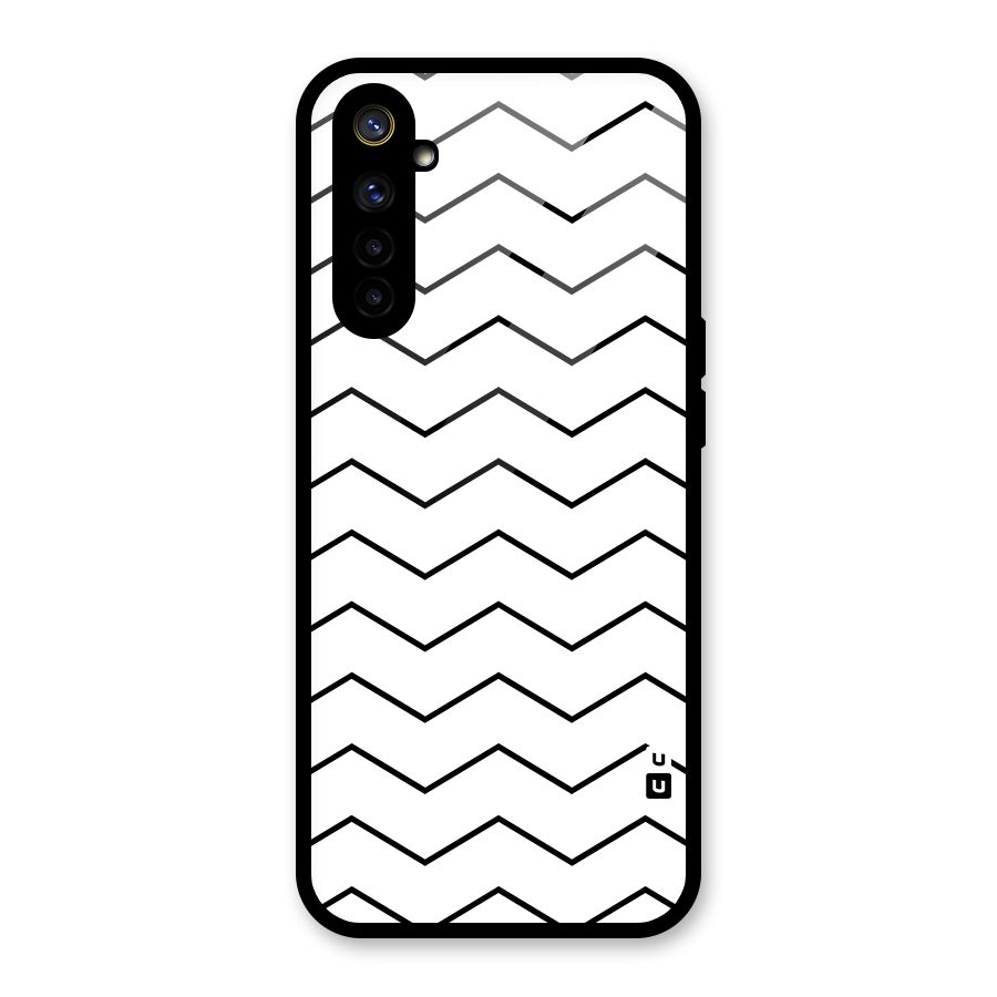 ZigZag Simple Classic Lines Glass Back Case for Realme 6