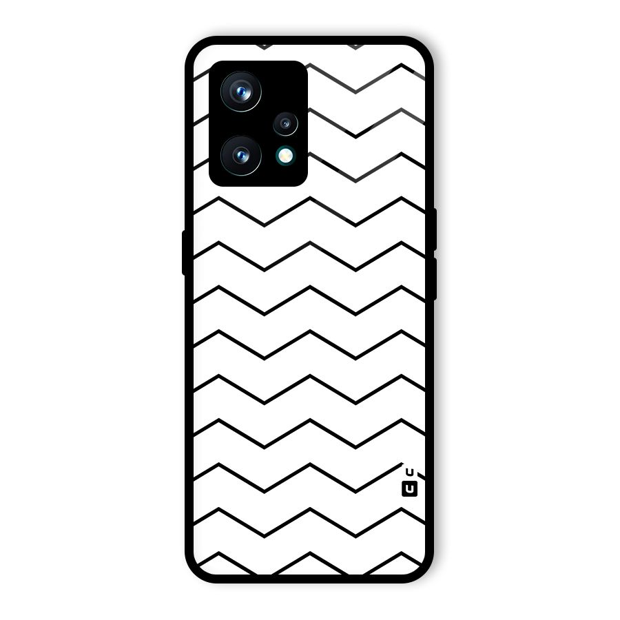 ZigZag Simple Classic Lines Glass Back Case for Realme 9 Pro Plus 5G
