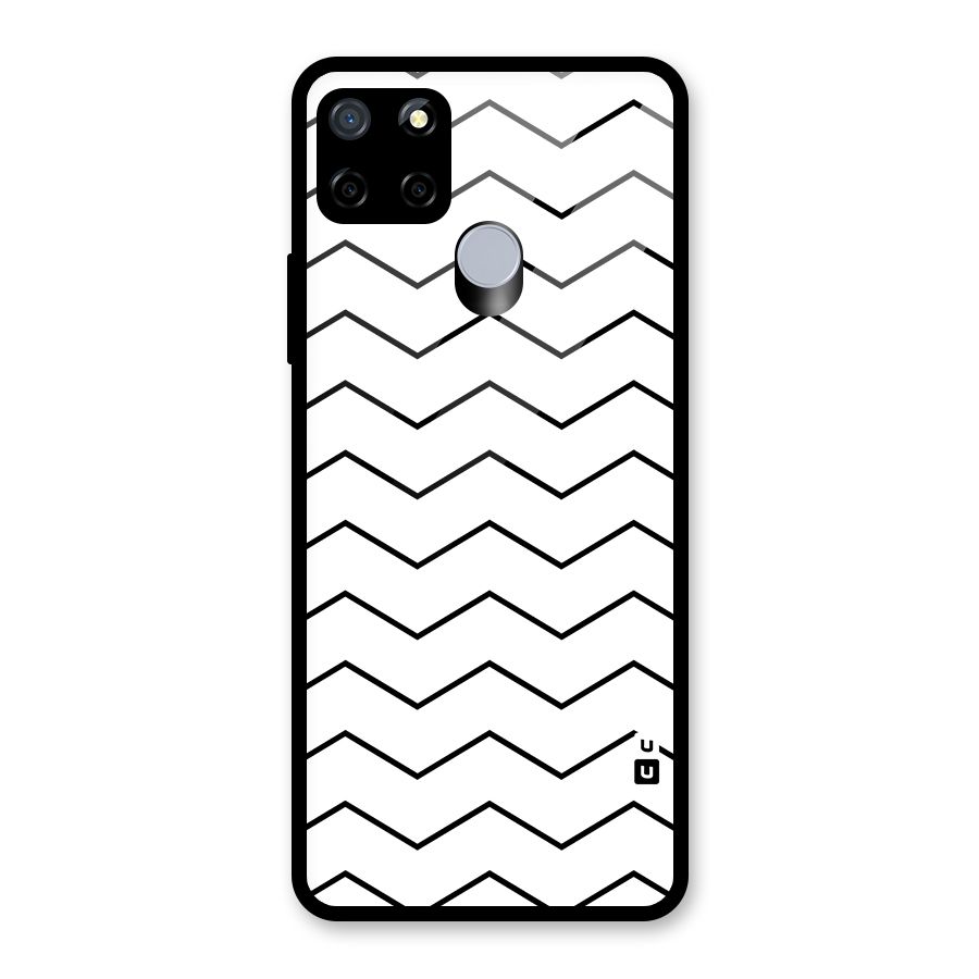 ZigZag Simple Classic Lines Glass Back Case for Realme C12