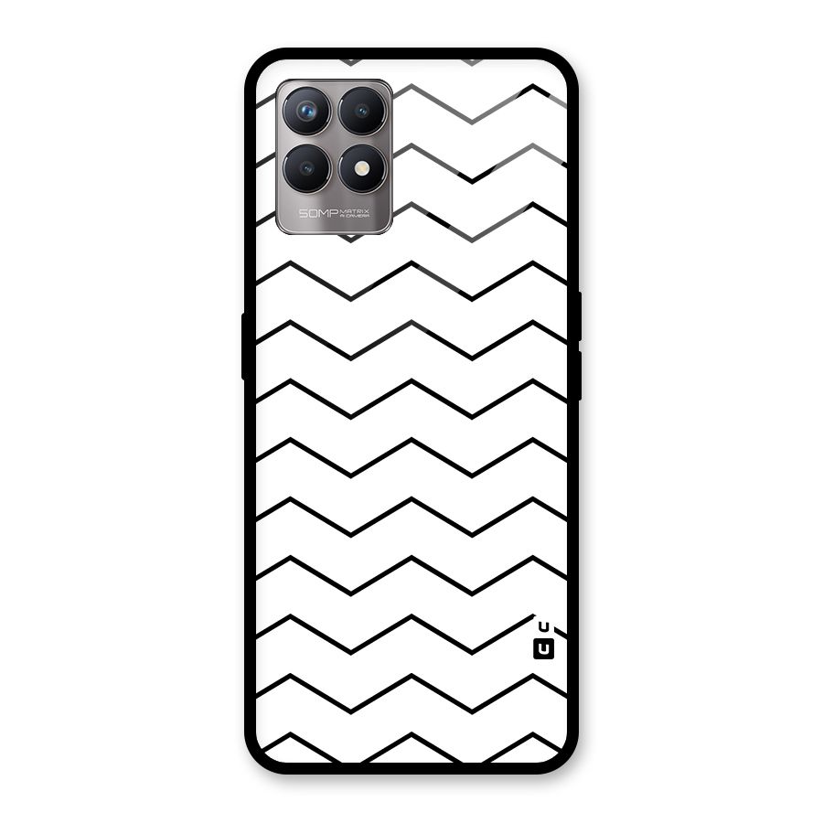 ZigZag Simple Classic Lines Glass Back Case for Realme Narzo 50