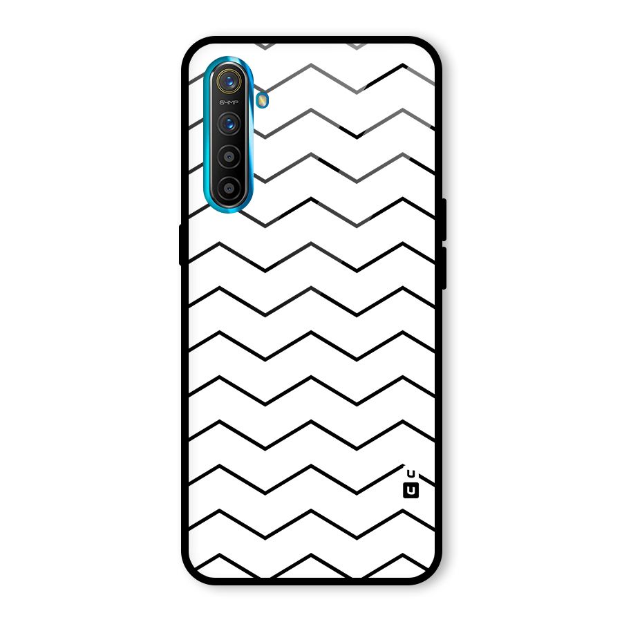 ZigZag Simple Classic Lines Glass Back Case for Realme X2