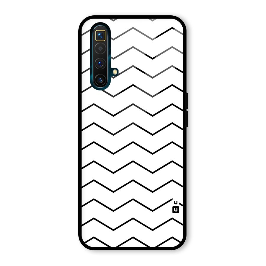 ZigZag Simple Classic Lines Glass Back Case for Realme X3