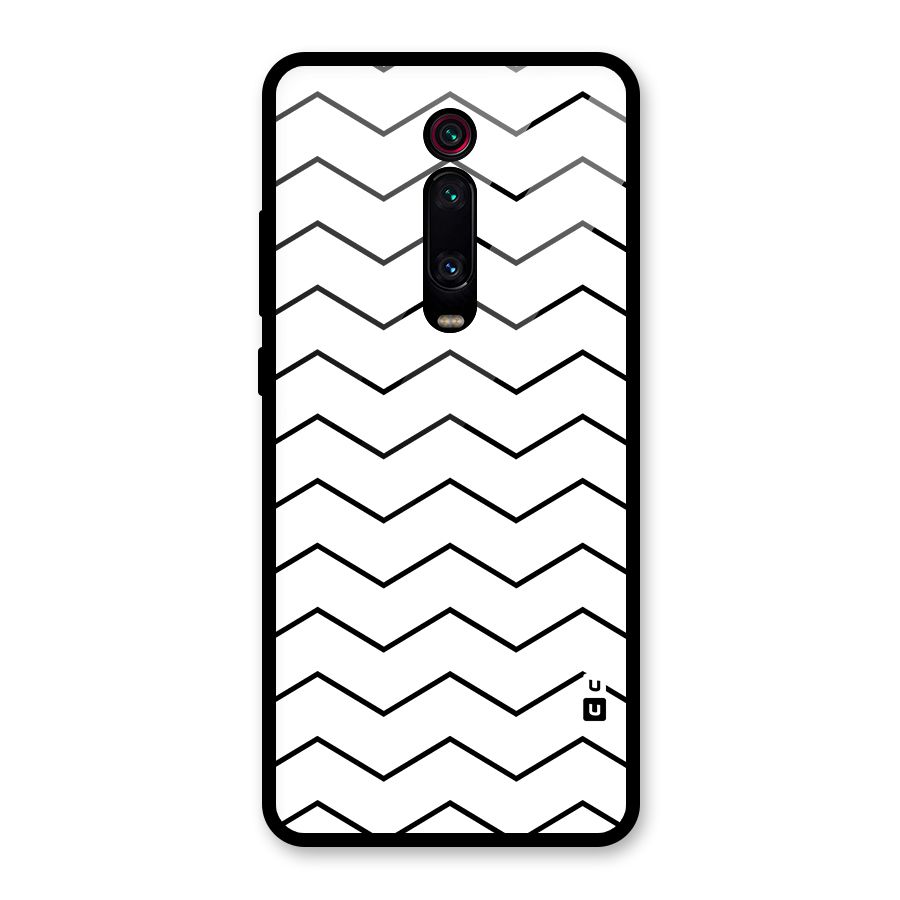 ZigZag Simple Classic Lines Glass Back Case for Redmi K20