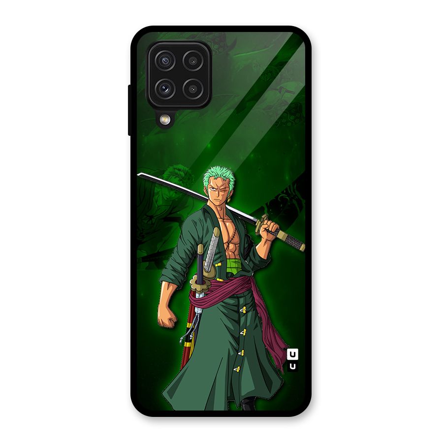 Zoro Ready Glass Back Case for Galaxy A22 4G