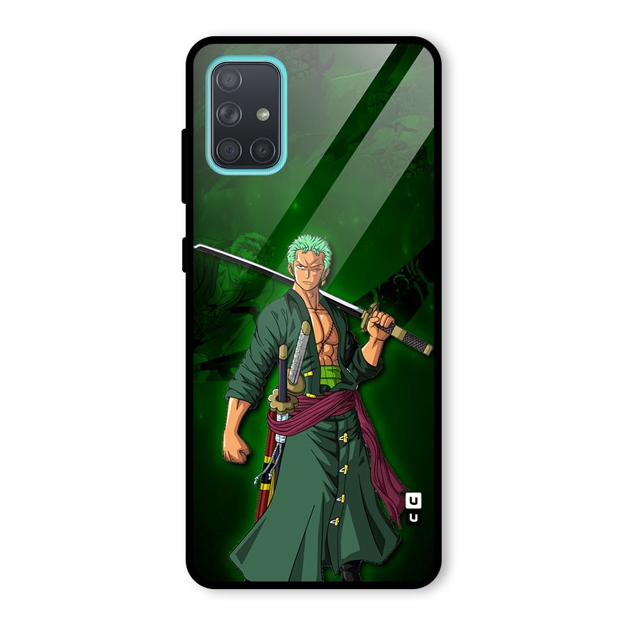 Zoro Ready Glass Back Case for Galaxy A71